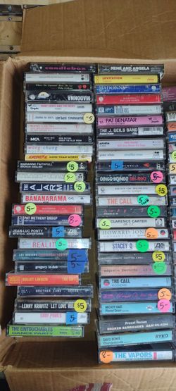 Cassette tapes 5 dollars