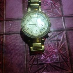 Michael Kors Parker Gold Toned Women's Watch For Sale.