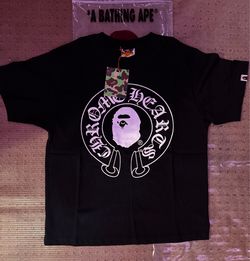 BapeXchromehearts shirt