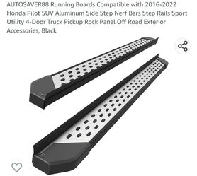 New 2016-22 Honda PILOT RUNNING BOARD STEP No DRILLING