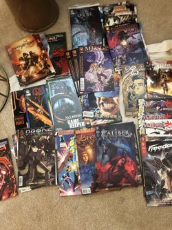 Lot of 62 Comic Books including Marvel, Guy Ritchie, WitchBlade, etc
