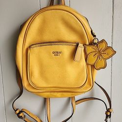 Guess Womens Bag/Backpack Vintage Yellow Sunflower