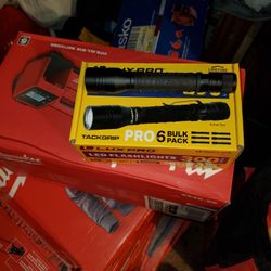 Lux Pro Flashlights. 6 In A Box. New. Batteries Included. 30$. No Offers Accepted 