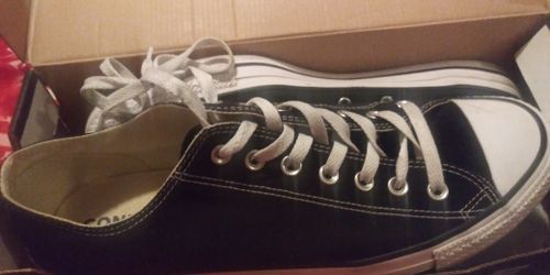 Black converse shoes size 12