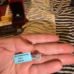 Halo Moissanite Ring