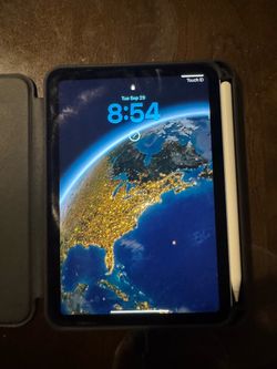 iPad Mini 6th Gen w/ case and stylus