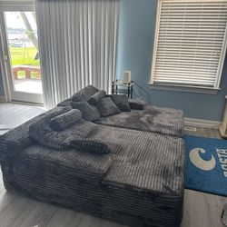 Oversized Double Chaise For Sale