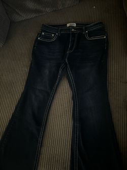 Dark blue jeans bell
