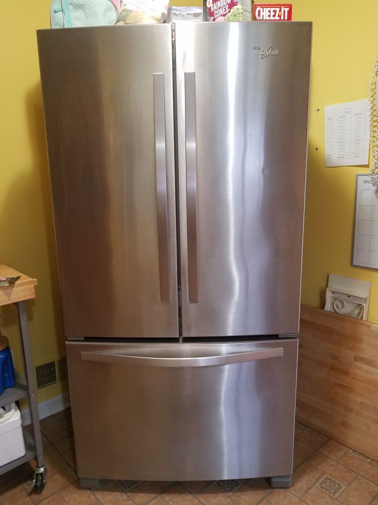 Whirlpool stainless steel refrigerator