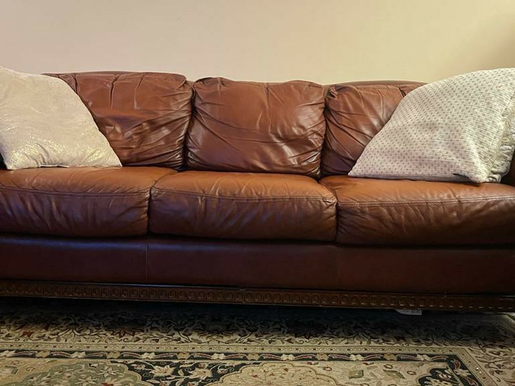 3 Piece Leather Sofa Set