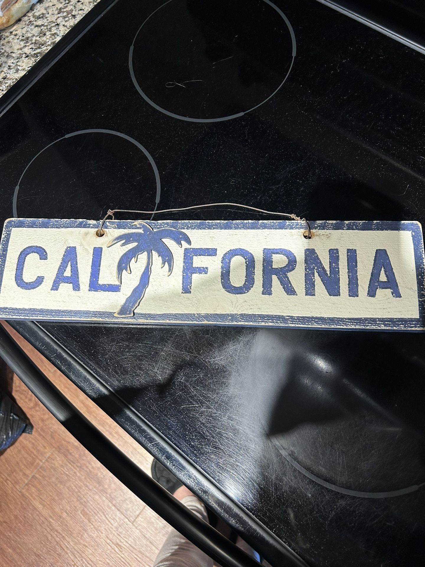 Wood Rustic California Sign