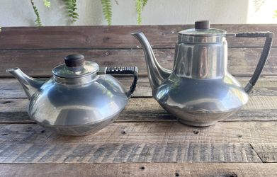 Vintage METAWA Holland Pewter Pot Set of 2