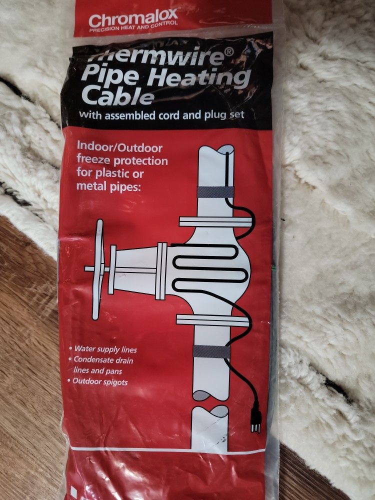 18 Ft Long Heat Cord To Prevent Freezing Of Pipes Valves And Much More