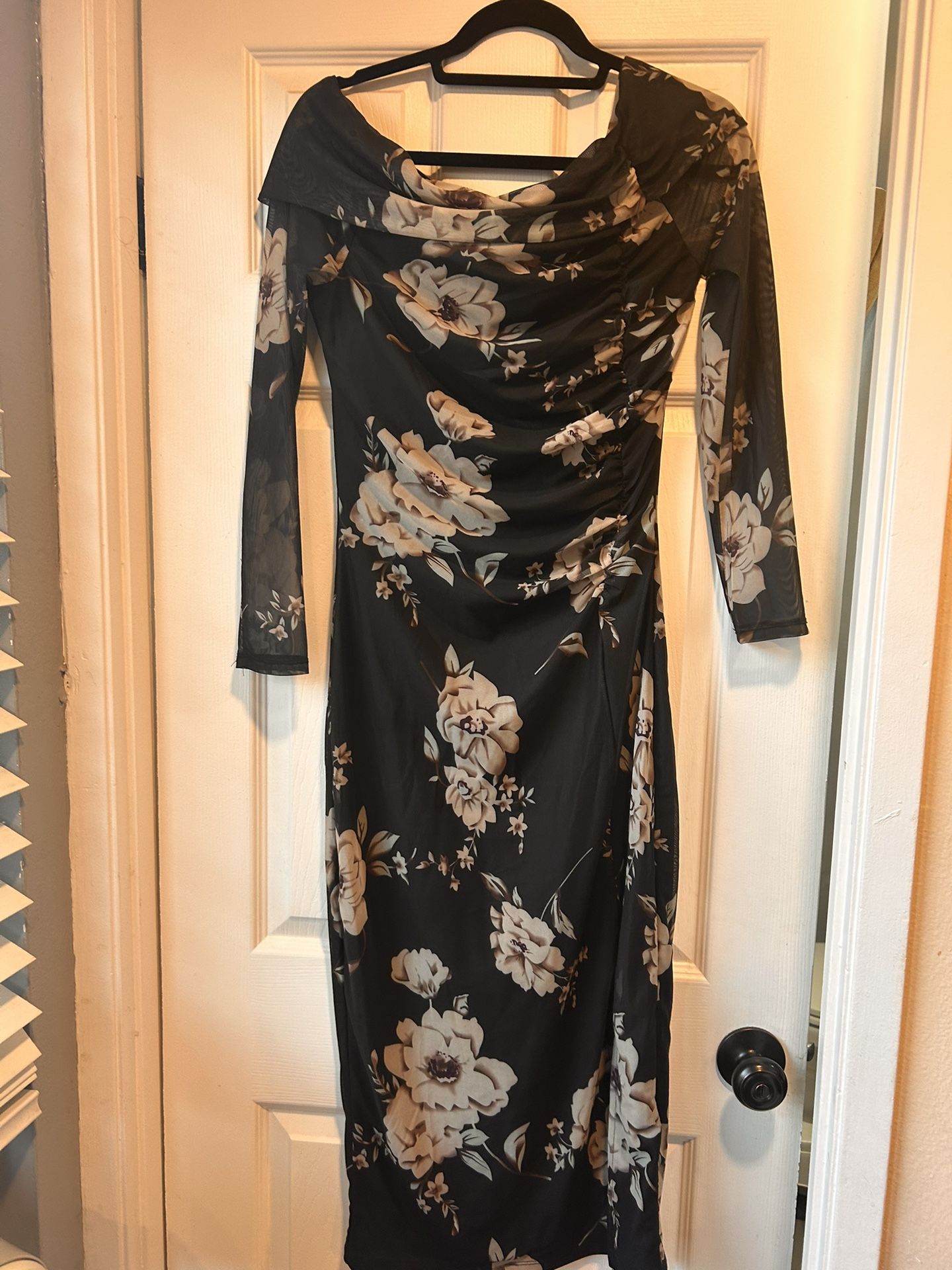 Black Floral Dress