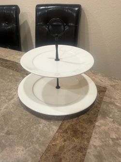 2 tier desert tray