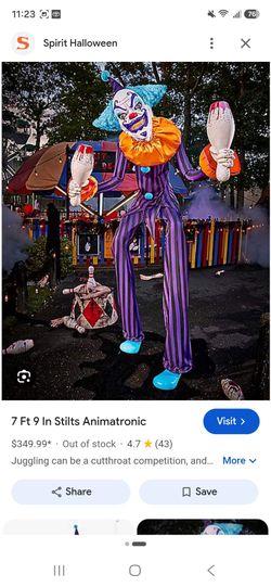 Halloween  circus annimatronic from spirit