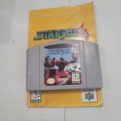 NINTENDO 64 STARFOX64 W/MANUAL