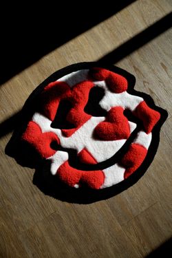 3D Custom Smiley Face Rug