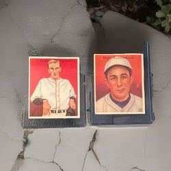 1933 Goudey Rookie Baseball Cards New York Giants HOF Carl Hubbell 😮 🔥 Great Colors Slight Paper Loss In Back Absolutely Stunning 😍 