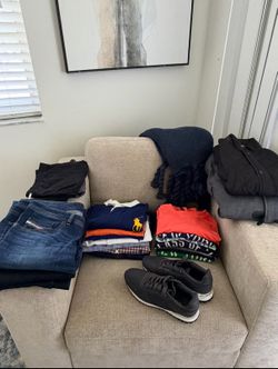 25-Piece Designer Brand Clothing Lot – Diesel, Ralph Lauren, Lacoste , The North Face
