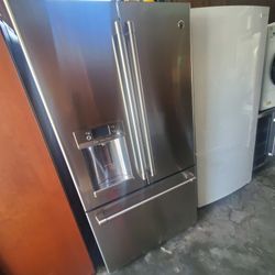 GE cafe fridge great condition side 36 wide 70 hight stainless French door warranty ready to deliver or pick up prices $900..ppick up bridgepor
