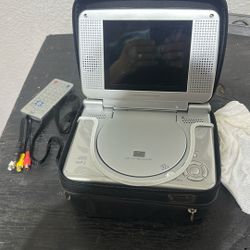 DVD player with the box camping in the car