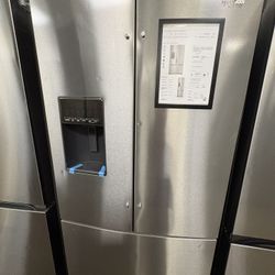 Whirlpool French Door Refrigerator (Ice & Water Dispenser, Stainless Steel) | ($0 Down) | No Credit Needed