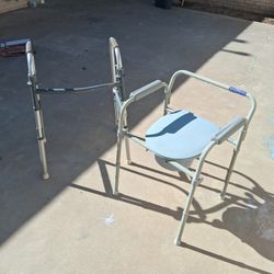 Walker And Portable Toilet