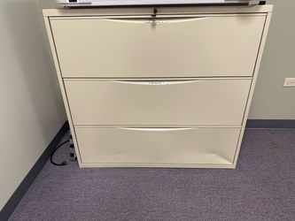 3-Drawer Lateral Metal Filing Cabinet