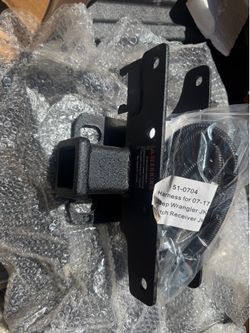 07-17 jeep jk hitch receiver with harness