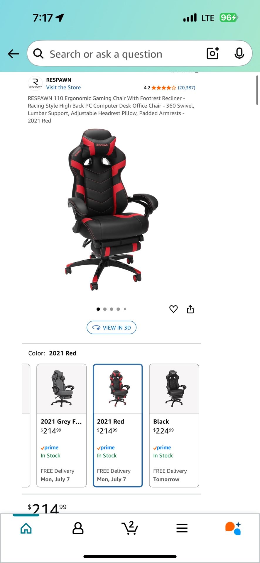 Gamer Chair Respawn RSP 110