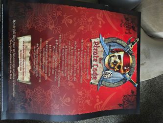 Pirate Code Decorative Wall Poster