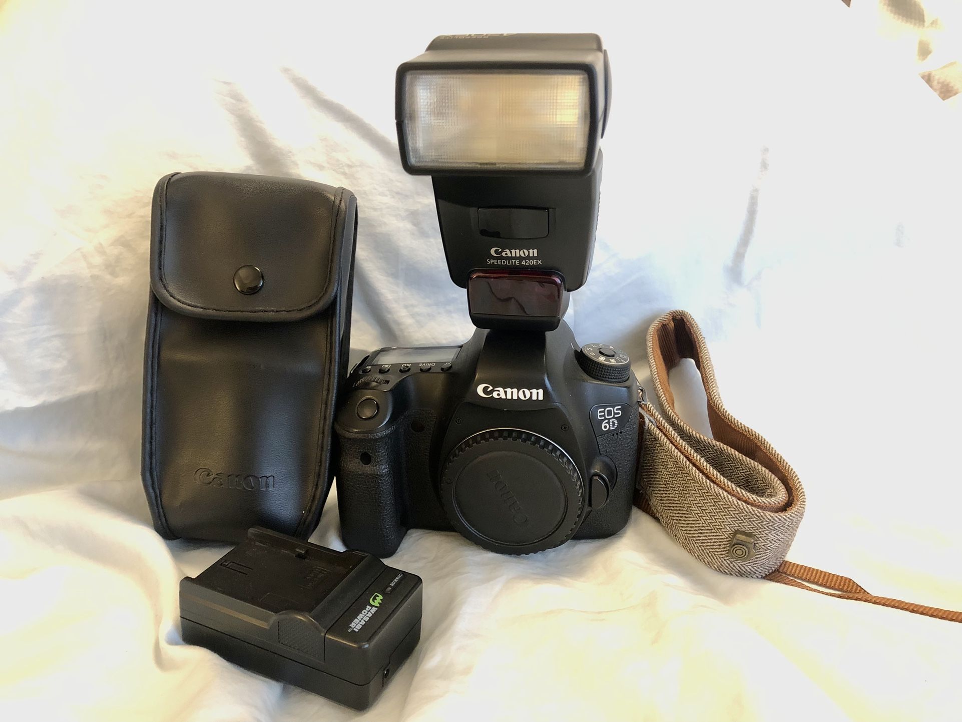 Canon 6D DSLR Camera with Canon 420EX Flash