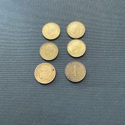 Six coins