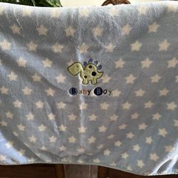 Blue Fleece Baby Blanket