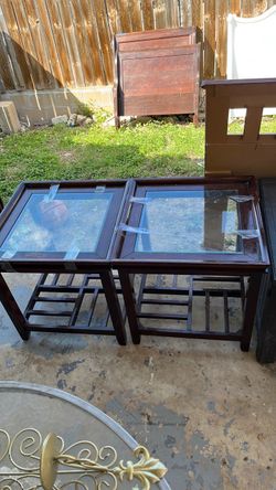 Glass wood  stand