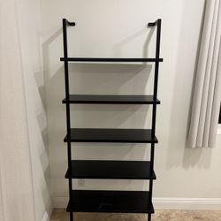CB2 Stairway 72.5" Black Metal Wall Mount Bookcase