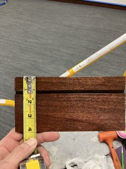 Cherry Stained Oak Baseboards