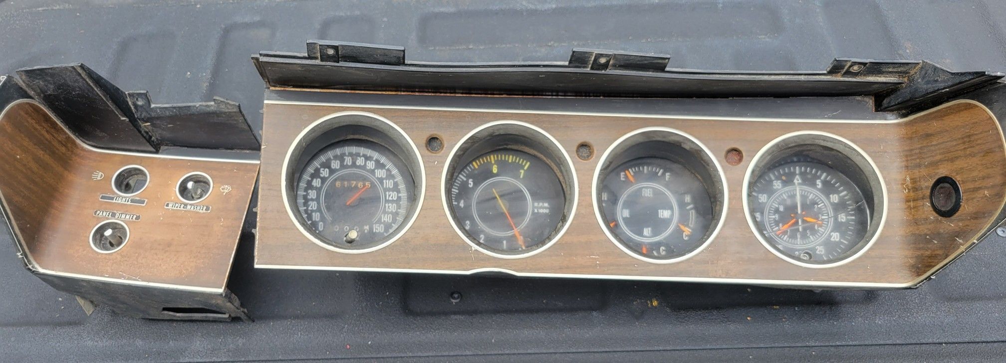 Mopar E body rally dash cluster