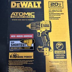 DeWalt 20V Atomic Cordless Brushless Drill DCD794B