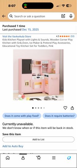 Kids Kitchen Brand New in Box
