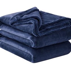 Fleece Throw Blanket Queen - Plush Fuzzy Flannel Blanket Grey for Queen Size Large Bed, Super Soft Warm Blanket for Sofa and Couch, Fluffy Bla