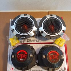 MEMPHIS 2 PAIRS 4" COMPONENT PRO TWEETER 400 WATTS MAX POWER PER PAIR  (  BRAND NEW PRICE IS LOWEST INSTALL NOT AVAILABLE )