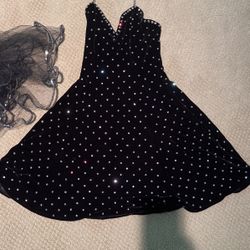 Swarovski Black Dress