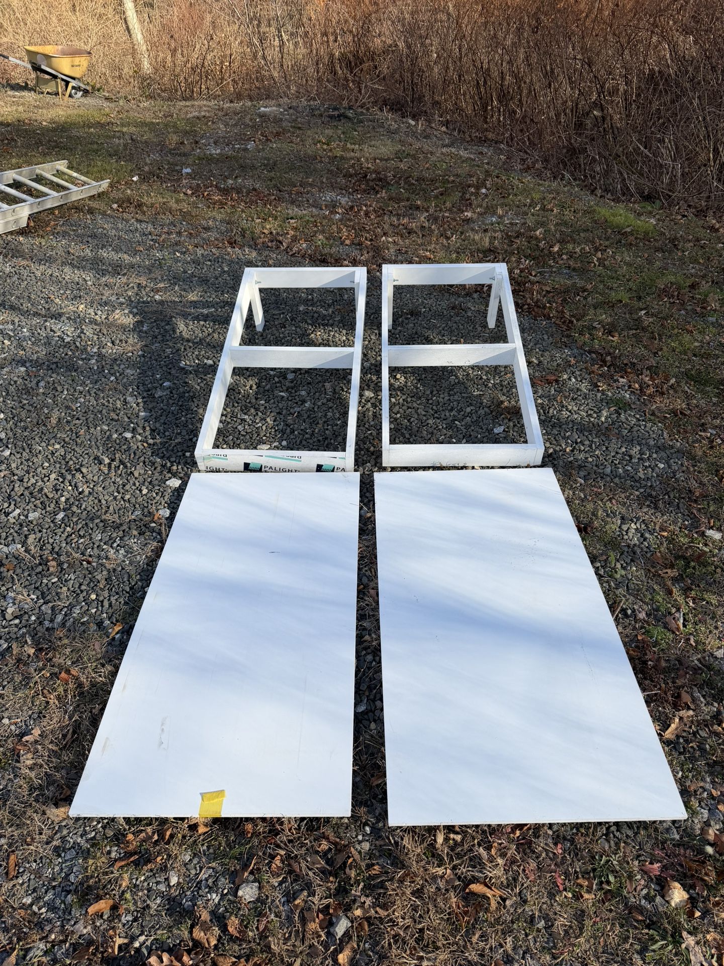 PVC Cornhole Boards Unfinished