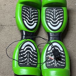 2 Green X Hover-1 Hoverboards + Charger | 1 Works, 1 Battery Issue