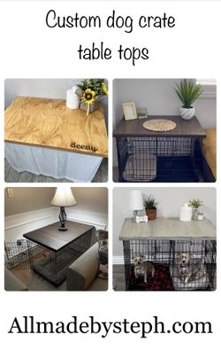 Beautiful Custom Dog Crate Table Tops Free Shipping Worldwide On Etsy