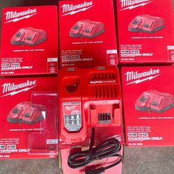 Milwaukee New Rapid Charger $65 EACH One Nuevos 