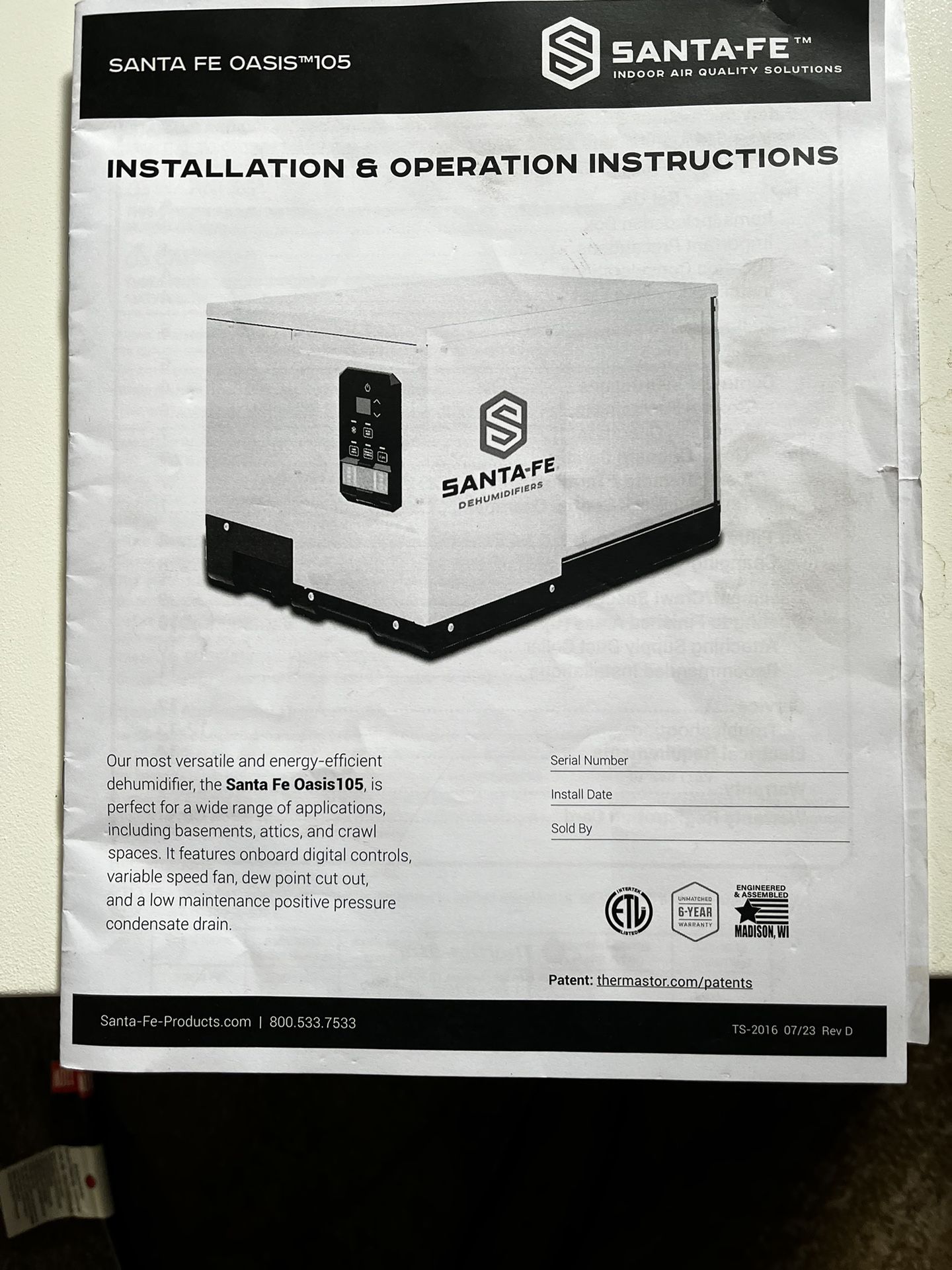 Dehumidifier