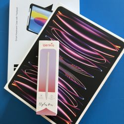 Apple iPad Pro 12.9” 6th Generation (M2 Chip / 2022 Model) 256gb with Pencil & Keyboard  case 